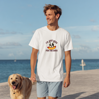 Load image into Gallery viewer, A casual and comfortable T-shirt with a funny &#39;I&#39;m just here for the Dogs&#39; design
