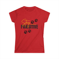 Load image into Gallery viewer, Stay Pawsitive Women&#39;s Softstyle Tee

